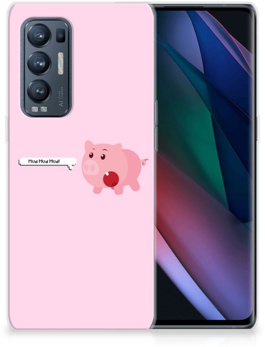 OPPO Find X3 Neo Telefoonhoesje met Naam Pig Mud