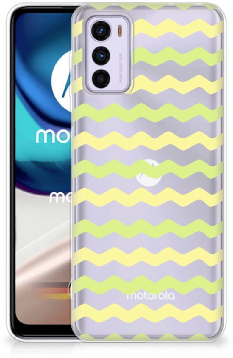 Motorola Moto G42 TPU bumper Waves Yellow