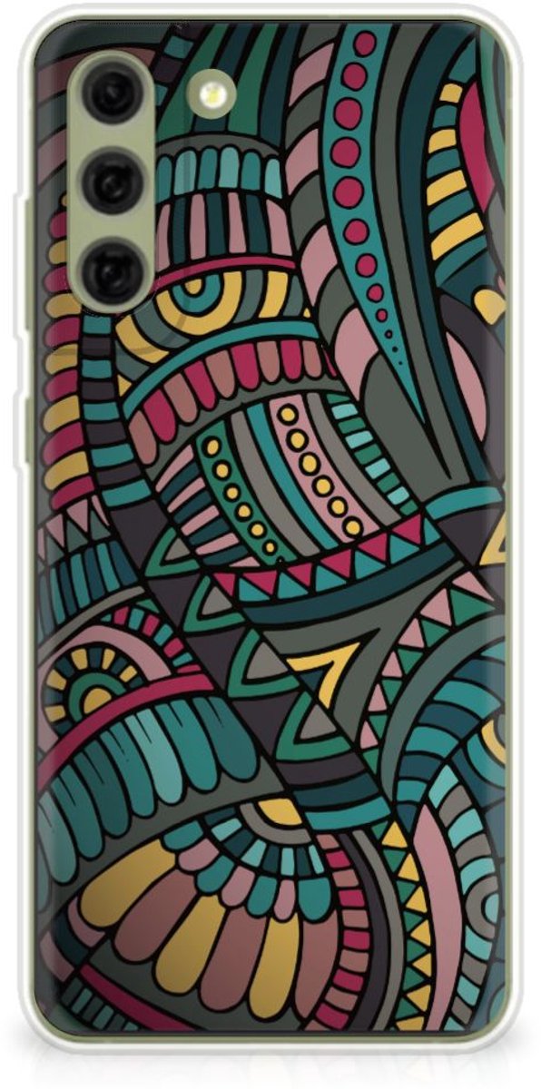 Back Cover voor Samsung Galaxy S21FE TPU bumper Aztec