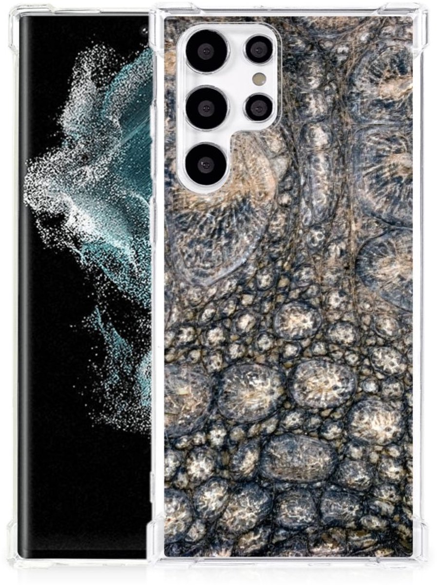 Samsung Galaxy S22 Ultra Case Anti-shock Krokodillenprint