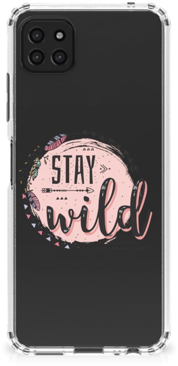 Samsung Galaxy A22 5G Stevig Bumper Hoesje Boho Stay Wild