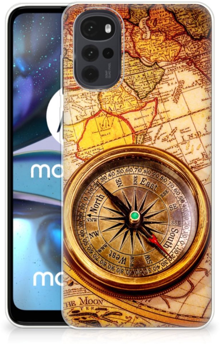 Motorola Moto G22 Siliconen Back Cover Kompas