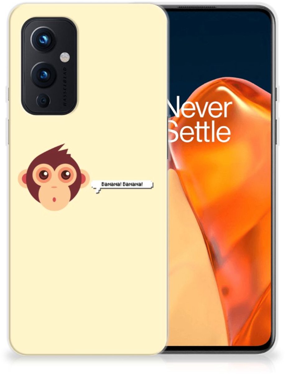 OnePlus 9 Telefoonhoesje met Naam Monkey