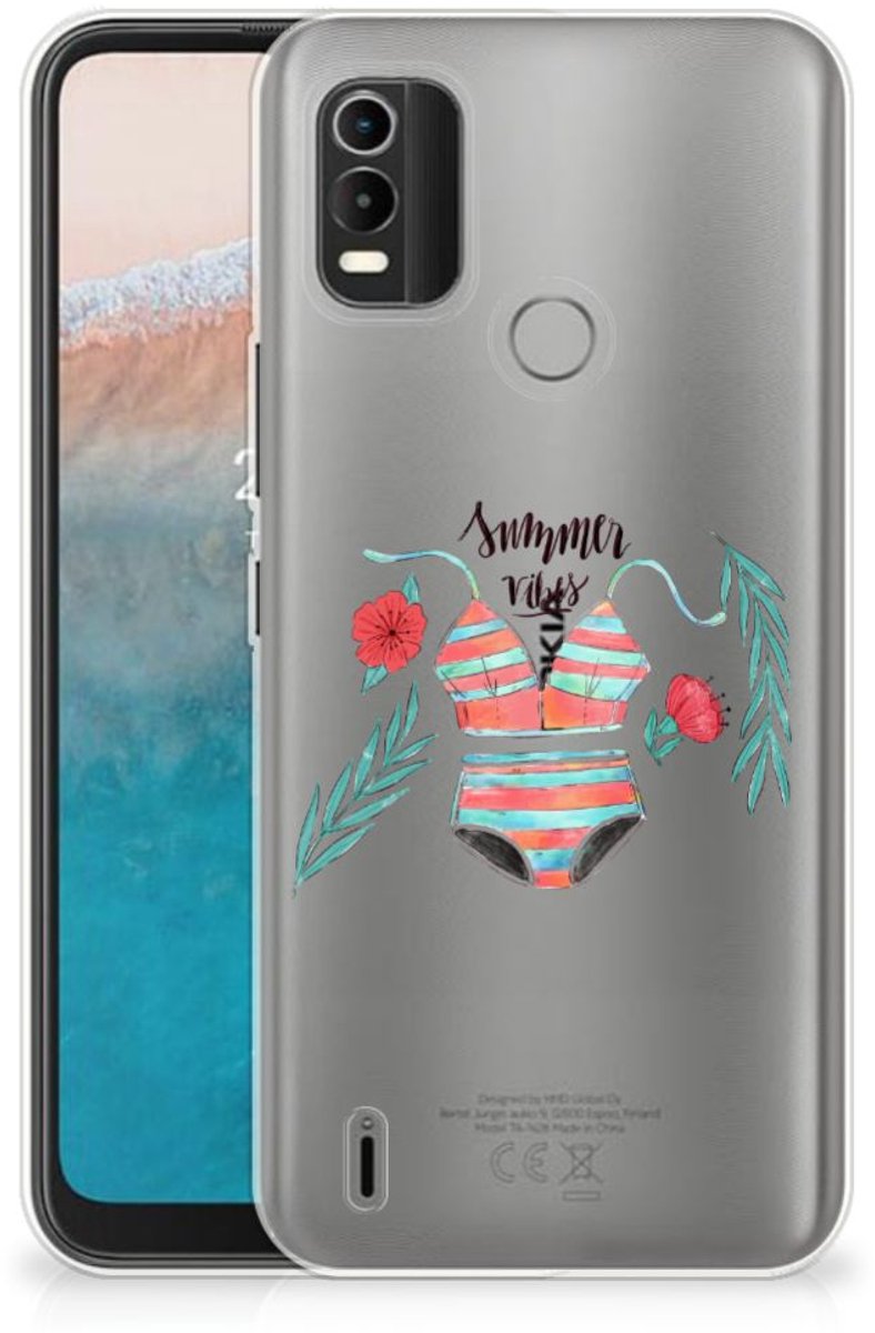 Nokia C21 Plus Telefoonhoesje met Naam Boho Summer