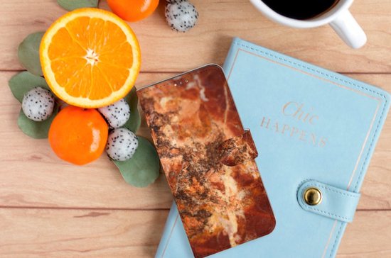 Etui Smartphone OPPO A15 Folder Marron Marron