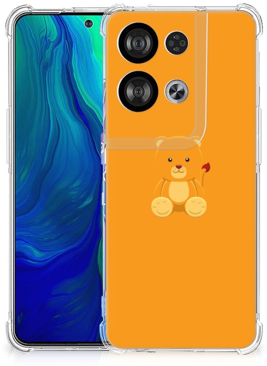 OPPO Reno8 Stevig Bumper Hoesje Baby Beer