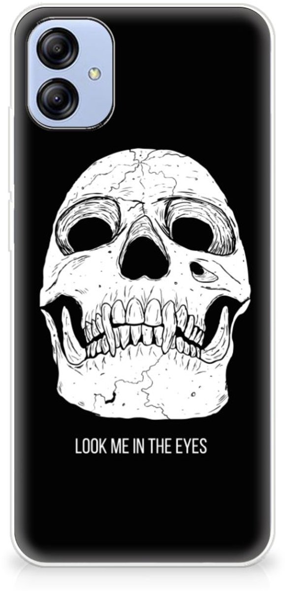 Back Cover voor Silicone Back Case Samsung Galaxy A04e Skull Eyes