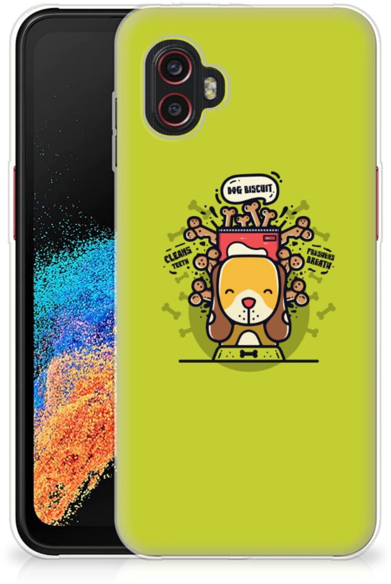 Samsung Galaxy Xcover 6 Pro Telefoonhoesje met Naam Doggy Biscuit