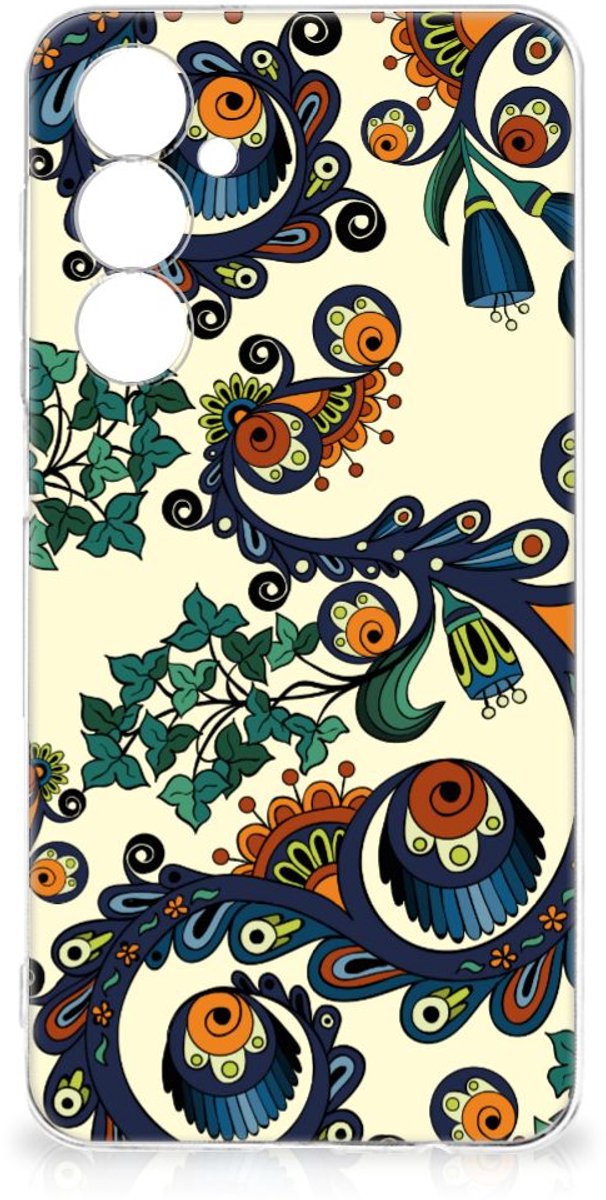 Siliconen Hoesje Samsung Galaxy A54 5G Barok Flower