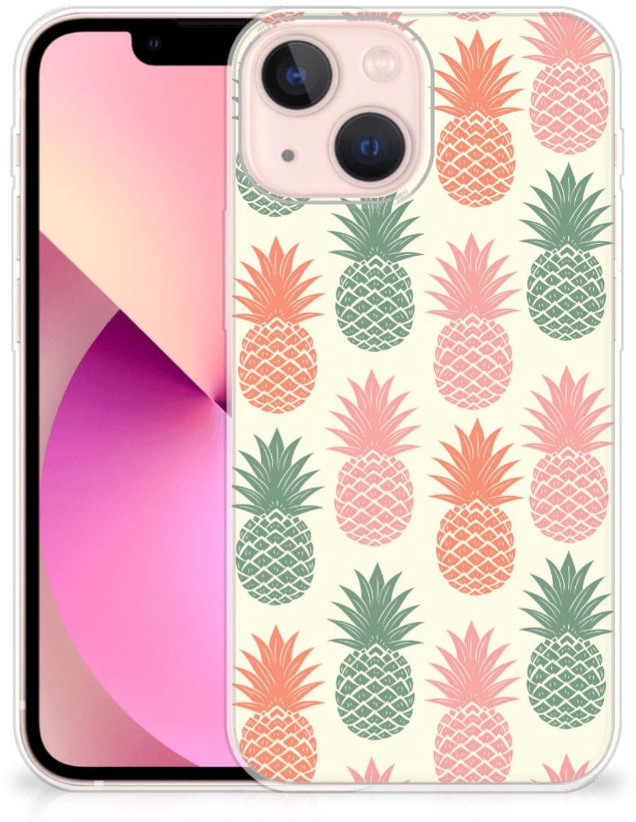 TPU Hoesje voor iPhone 13 mini Siliconen Case Ananas