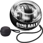 Power Gyro Ball avec démarrage automatique et LED + couvercle de rangement gratuit ! - Entraîneur de poignet - Ball de poignet - Force de préhension - Spinner - Incl. Bracelet et manuel - Power - Ball