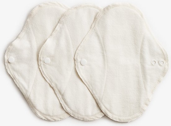 ImseVimse wasbare inlegkruisjes - wit - 3 stuks - duurzaam - herbruikbaar - wasbaar - zonder plastic