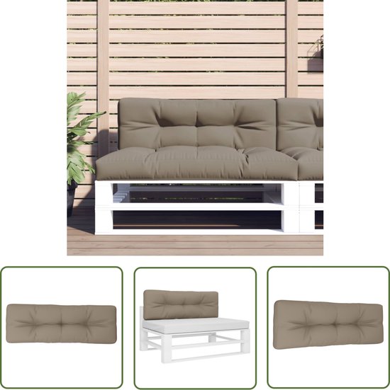 Set Palletkussens : 1 Pallet Zitkussen 120 X 80 Cm, 2 Pallet Rugkussens 60 X 40 Cm 495020