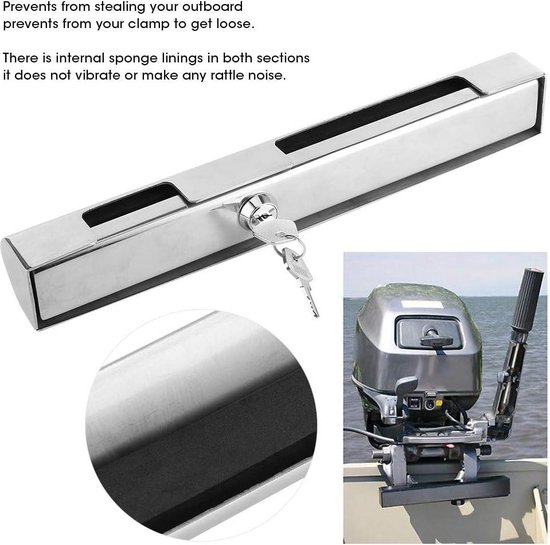 RVS Marine Buitenboordmotor Slot 300mm met Sleutels Nieuw! - Accessoires en Onderhoud