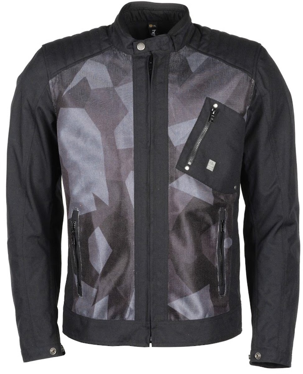 Helstons Colt Air Mesh Fabric Jas Zwart Camo - Jas