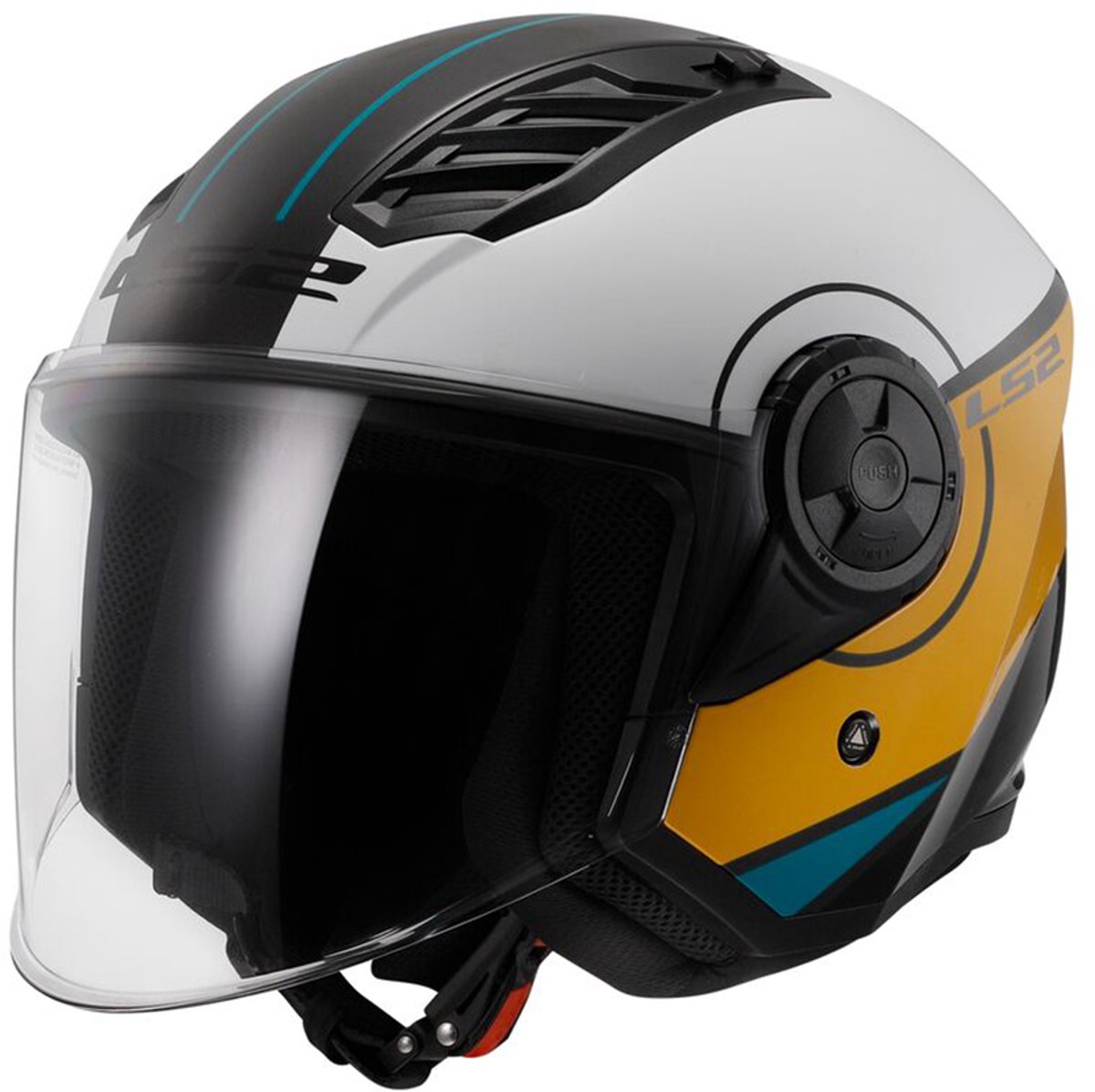 LS2 OF616 AIRFLOW II COVER WHITE BROWN-06 XS - Maat XS - Helm