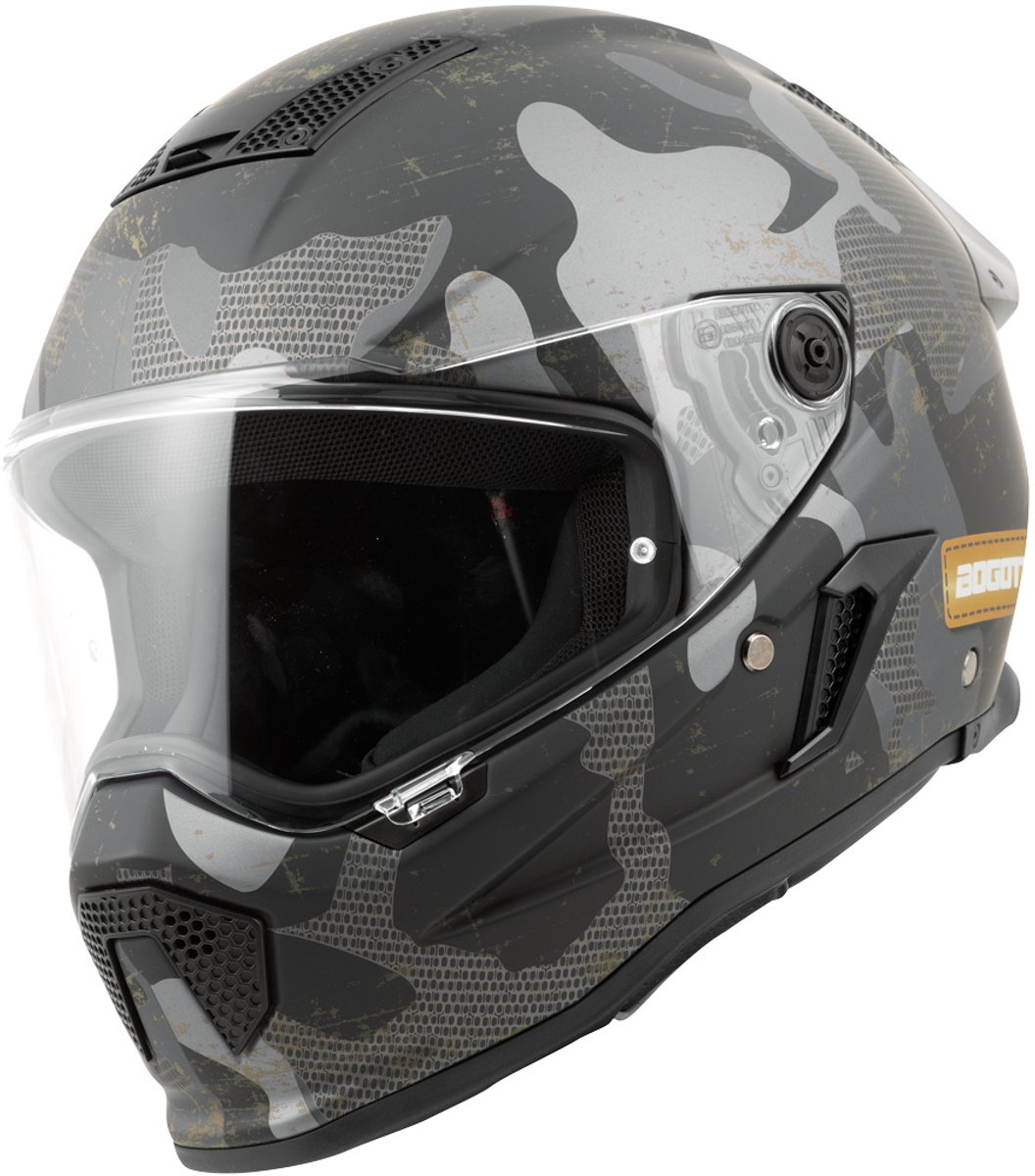 Bogotto Rapto Camo Zwart Grijs Integraalhelm - Maat L - Helm