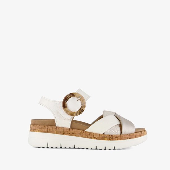 Sandales femme en cuir Hush Puppies blanc - Taille 38 - Semelle amovible