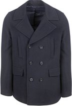 Suitable Caban Coat Wol Donkerblauw (navy) - Maat 48 - Heren - Mantels & coats