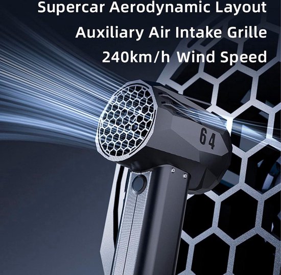 Jet Fan Dry Blazer 240 km/u - Snelheid Krachtige Ventilator - 1400 g Stuwjet Droogventilator - 64 mm Borstelloze Motor - Draagbare Sneeuwblazer - Reisgemak - Krachtig van Blazer — afbeelding 4
