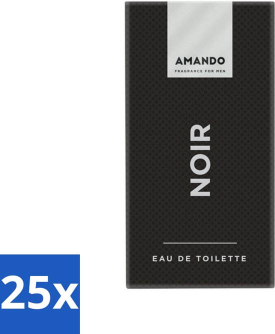 Amando - Noir - Eau de Toilette - Spray - Voor Mannen - 50 ml - Bulkverpakking - 25 stuks