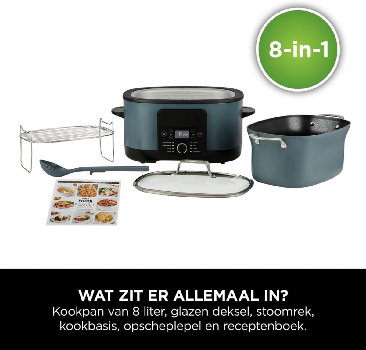 Afbeelding 3 van Slowcooker Met Timer - Digitale Slowcooker Met Timer - Programmeerbare Slowcooker - Hotpot - Elektrische Slowcooker - Binnenpan - Keramische Binnenpan - Timerfunctie - Warmhoudfunctie - Snelkookpan - Rijstkoker - RVS