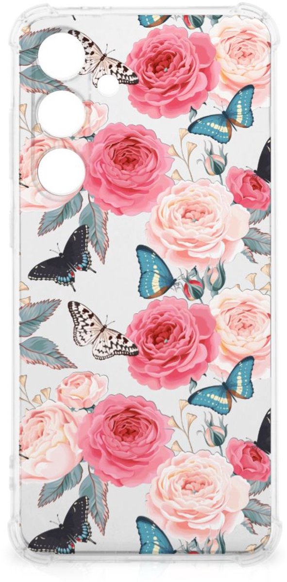 Samsung Galaxy S24 FE Case Butterfly Roses