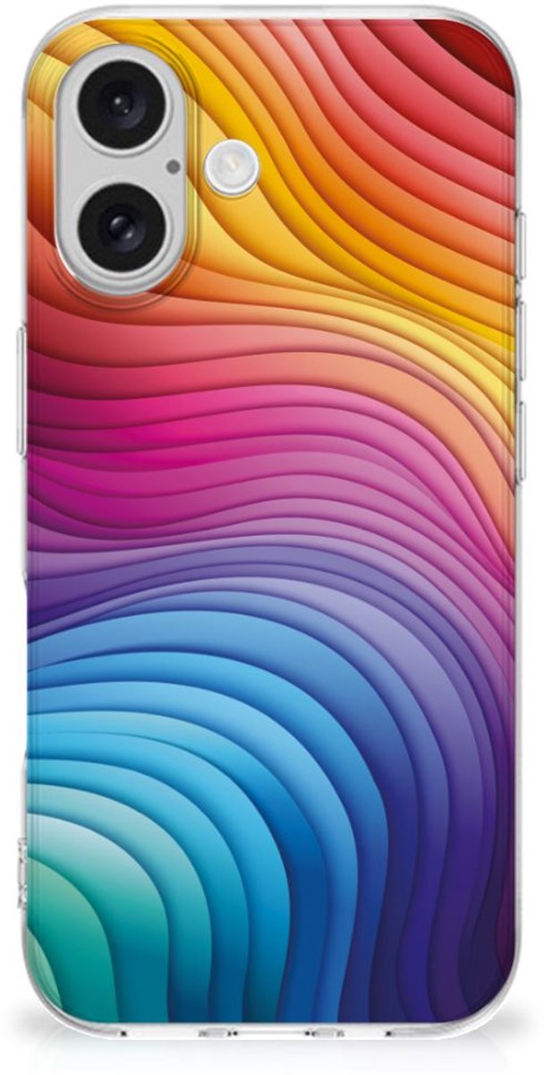 TPU Hoesje voor iPhone 16 Regenboog