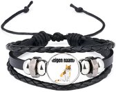 Akyol - kat met eigen naam armband zwart - Katten - katten liefhebbers - iemand die houdt van katten - verjaardag - cadeau - kado
