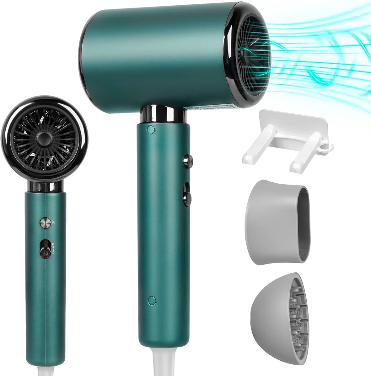 Professionele haardroger 2400W met ionische technologie en diffuser - Sneldrogend en instelbaar