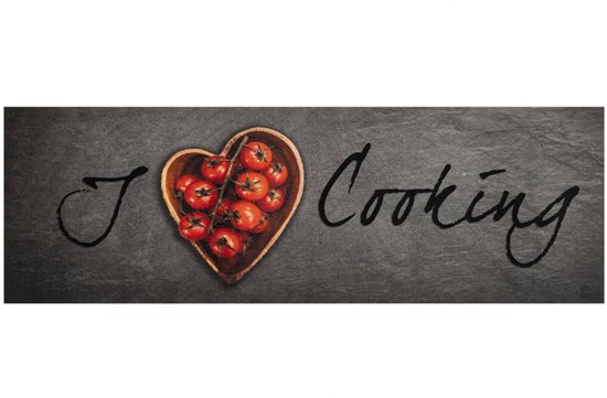 Tapis de cuisine lavable vidaXL 60 x 180 cm en velours Motif texte de cuisine