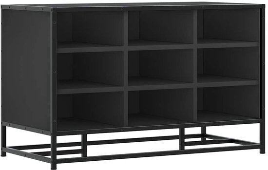 Schoenenbank met plank Zwart 82 x 32 x 50 cm Bewerkt hout kopen