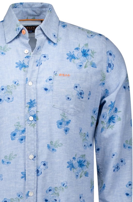 New Zealand Auckland Overhemd Manuel 25bn553 1670 Light Blue Mannen Maat - XL