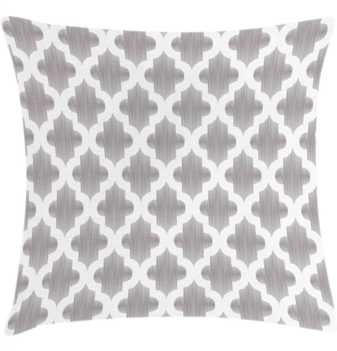 New Bed Grijs en Wit Geometrisch Damast Decoratieve Kussenhoes met Rits Dubbelzijdige Print voor Woonkamer Upgrade, 46cm x 46cm