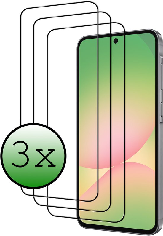 Protection d'écran pour Samsung A56 Protection d'écran en verre de protection Full Cover - Protection d'écran pour Samsung Galaxy A56 Protection d'écran Full Cover - 3 pièces