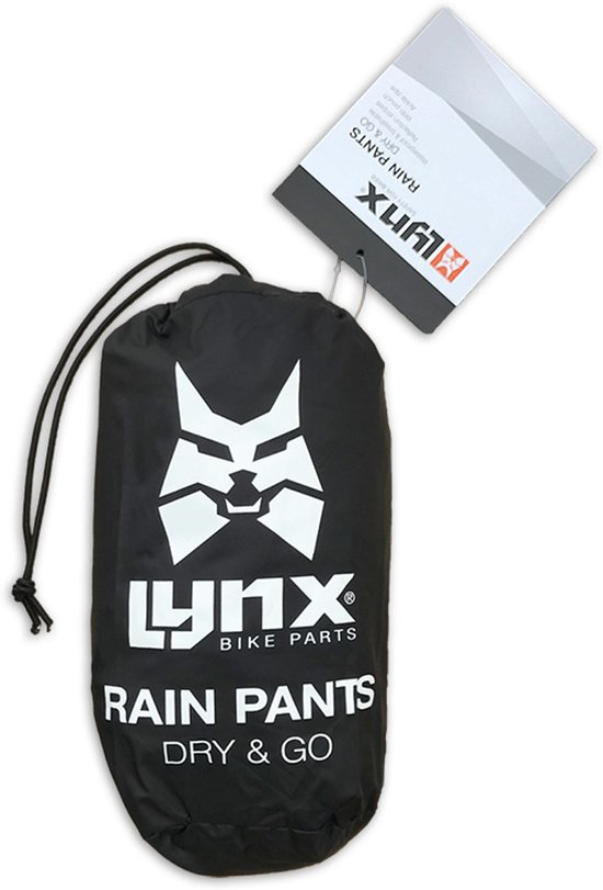 Lynx Regenbroek Dry & Go Heren Nylon Zwart Maat M van Lynx. — afbeelding 3