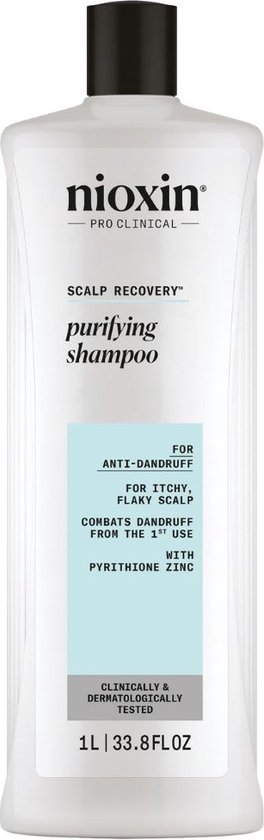 Nioxin Scalp Recovery Shampoo - 1000ml- Normale shampoo - Voor Alle haartypes -