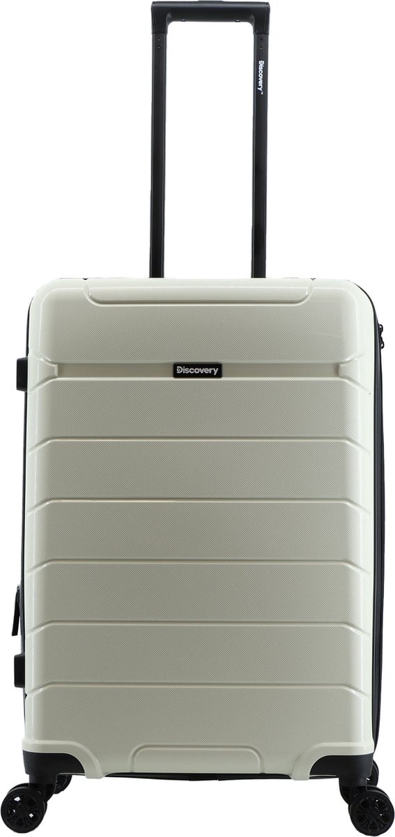 Discovery Skyward Harde Koffer / Trolley / Reiskoffer - 65 cm (Medium) - Wit - Wit / Medium