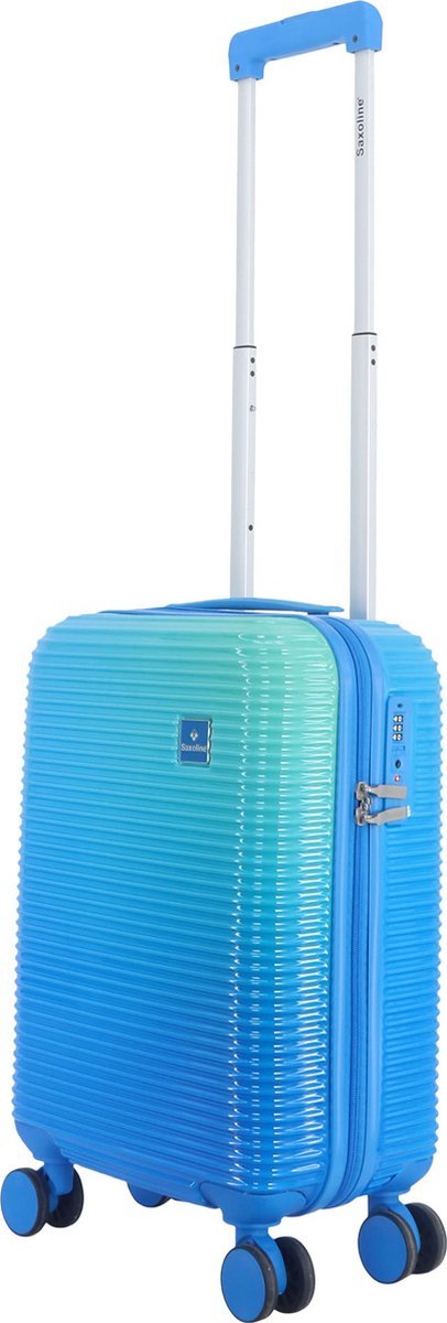 Saxoline - Twist | Harde Koffer / Trolley / Reiskoffer - Small - Blauw - Blauw / Small