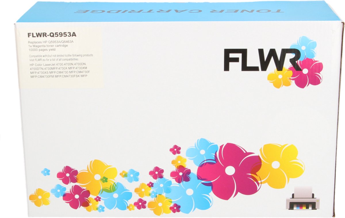 FLWR - Toner / 643A / Magenta - Geschikt voor HP
