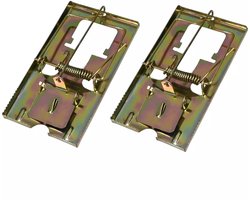 Benson Metalen muizenvallen - herbruikbaar - set van 2 - 11,5 x 6,1 cm