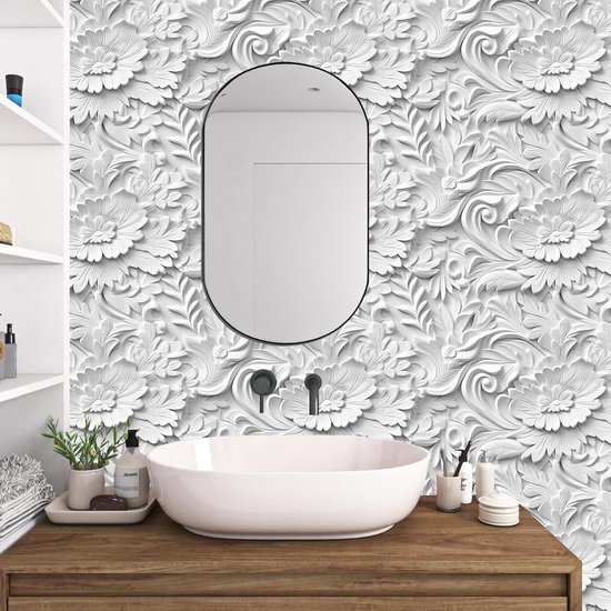 ReWallpaper 44.5cm×7m Groen Behang Zelfklevende Vintage Folie voor