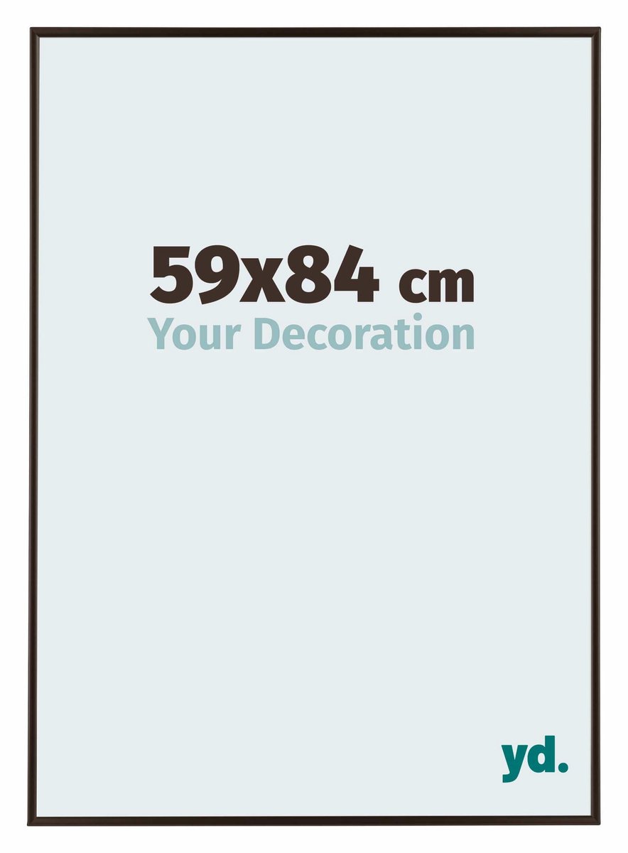 yd. Your Decoration - Fotolijst 59x84 cm - Kunststof - Antraciet - Evry
