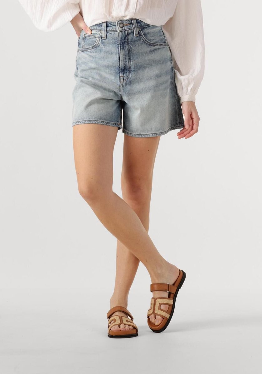 Lee Stella Short Jeans Dames Broek Lichtblauw