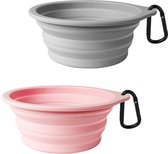 Alimentation pliables et portables en Siliconen Animaux domestiques de JGS , idéales pour les Voyages et les aventures en Plein air Abreuvoirs