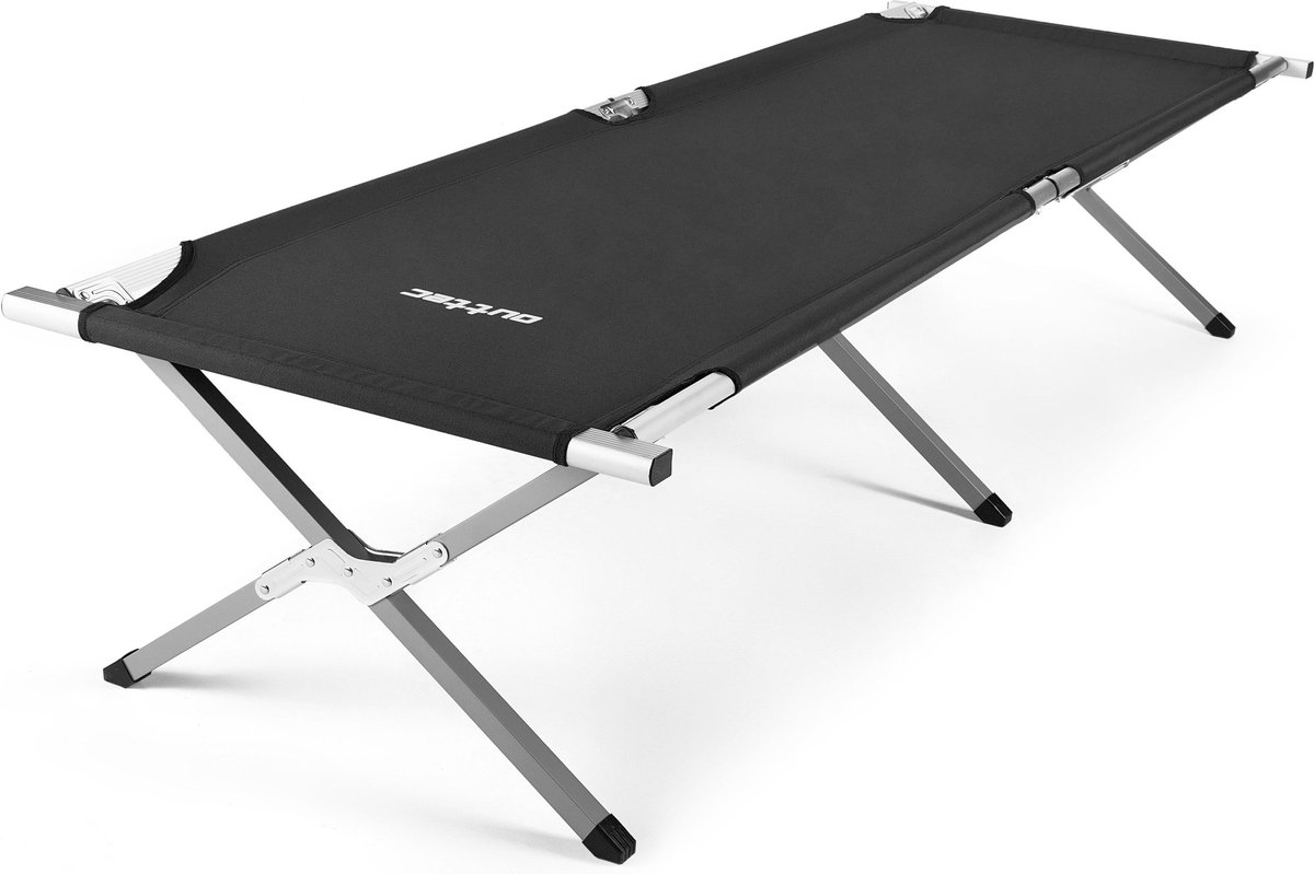 Outtec® Opvouwbaar Kampeerbed - Draagbare Opklapbed - Veldbed - Stretcher - 203cm x 62cm x 45cm - Opvouwbaar Campingbed - Belastbaar tot 120 kg - Camping