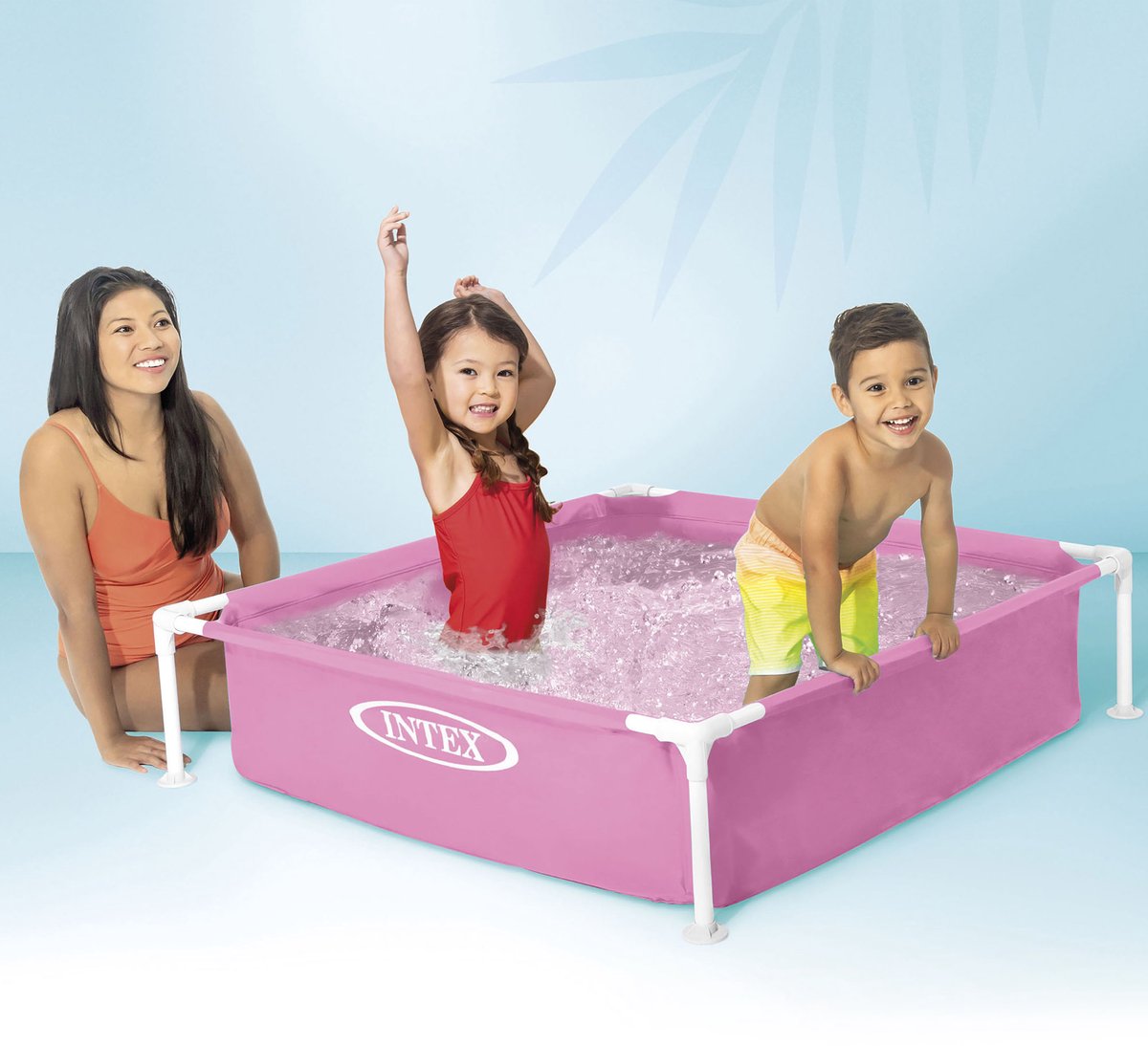 Intex Mini Frame Pool - Opzetzwembad - 122 x 122 x 30 cm - Roze — afbeelding 3