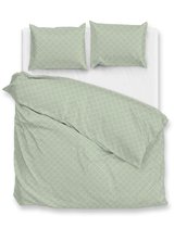 Zohome Linea-di-Satinado Dekbedovertrek - 100% Katoen-Satijn - 260x220 - Groen