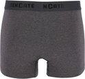 Donkergrijs gemêleerde shorty met een donkere tailleband met 'TEN CATE' logo.