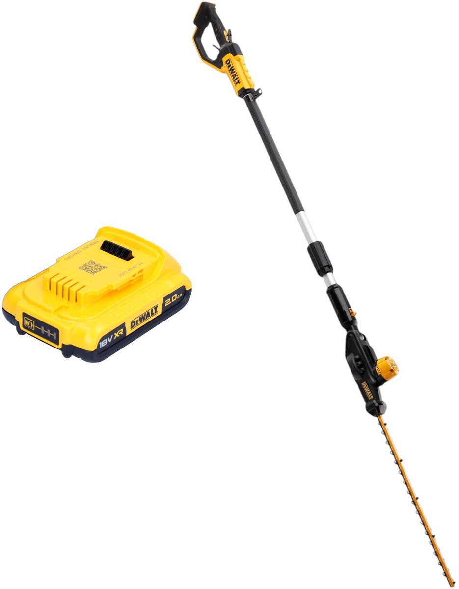 DeWalt DCMPH 566 N accu heggenschaar 18 V 55 cm + 1x accu 2.0 Ah - zonder oplader